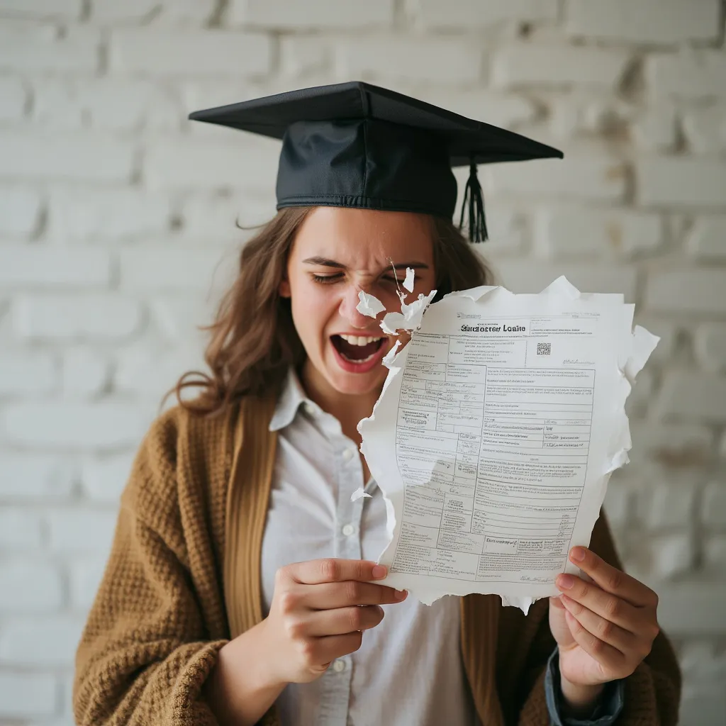 Étudiant libéré de sa dette